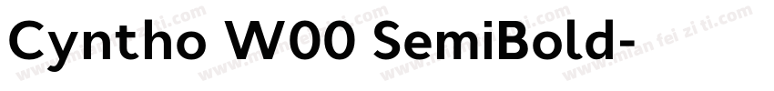 Cyntho W00 SemiBold字体转换